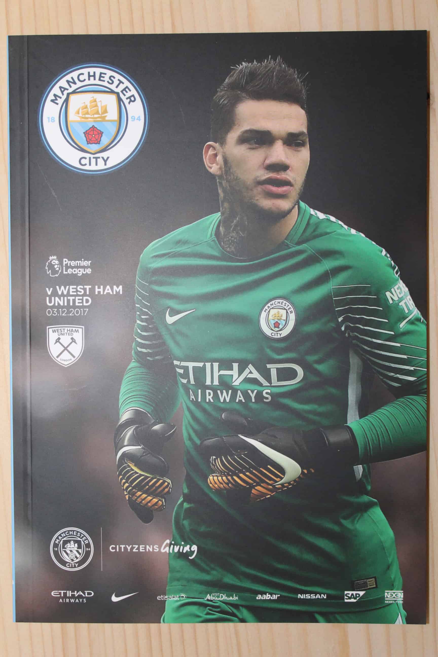 Manchester City FC v West Ham United FC